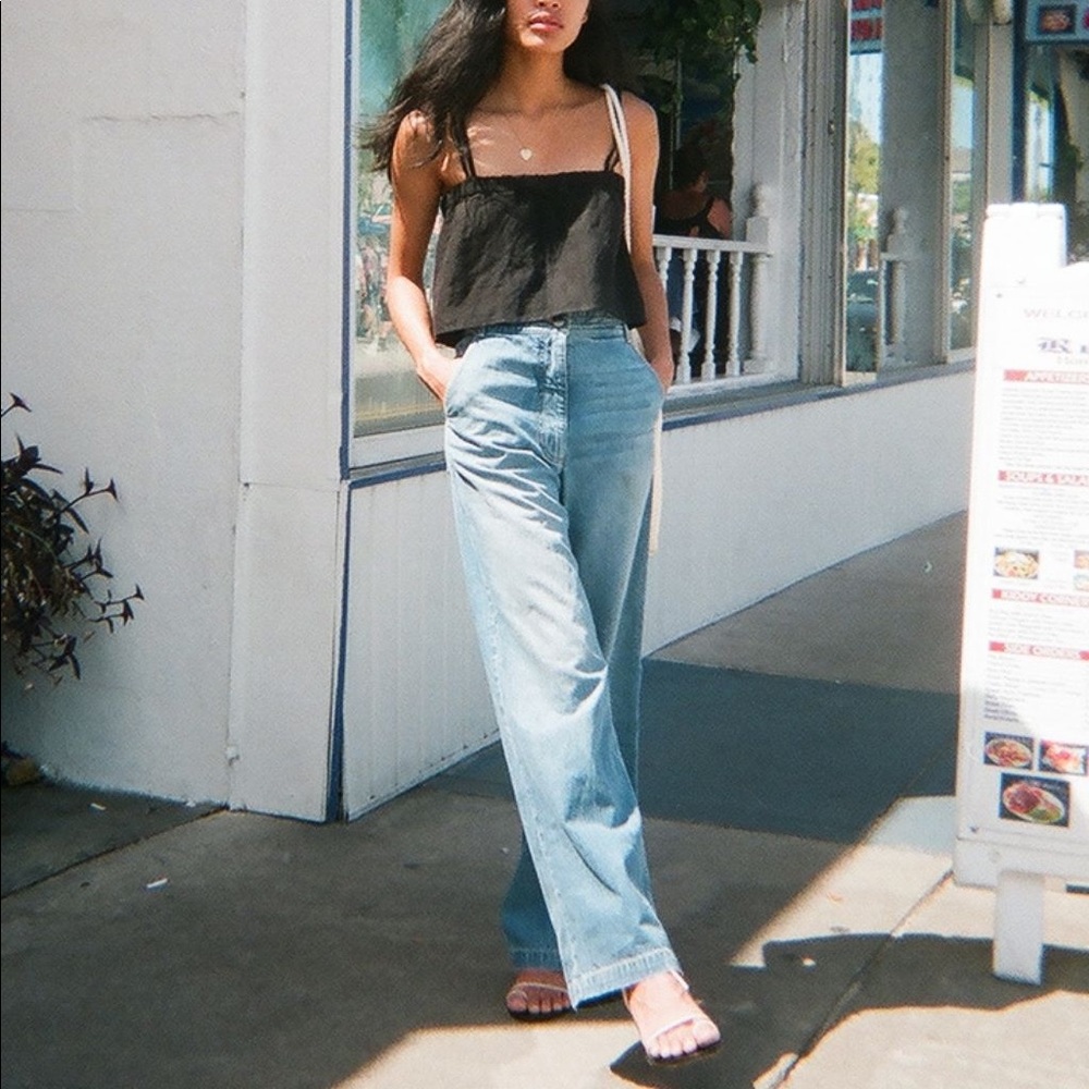 ISO GRLFRND wide leg denim jeans